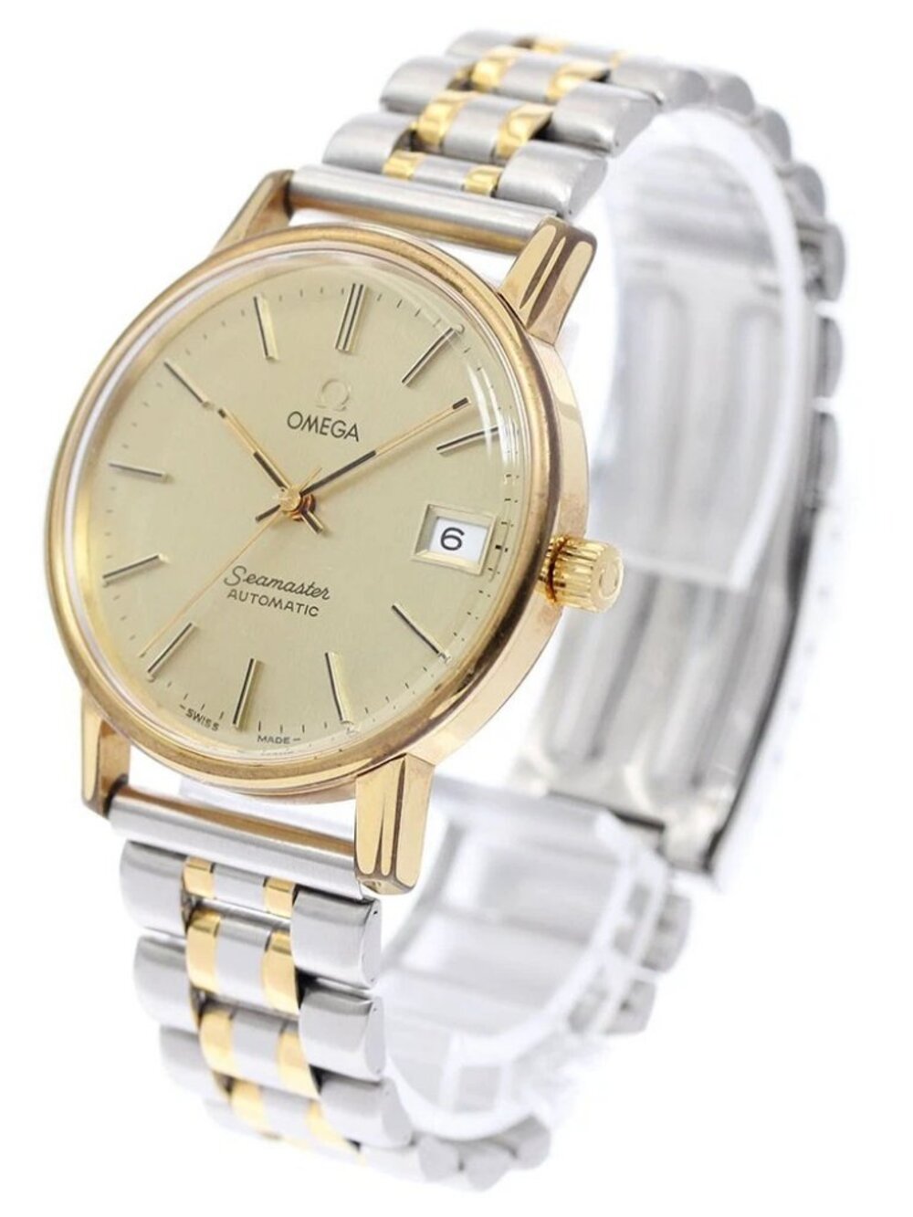 OMEGA Seamaster 166.0202 Date cal.1010 gold Dial Automatic Men's Watch_960338